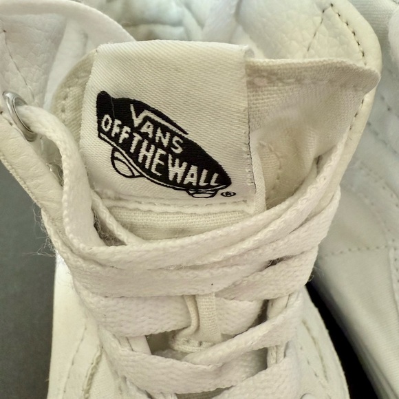 Vans White High-Top Sneakers women 7.5 - Picture 10 of 12